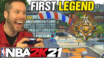 The FIRST LEGEND on NBA 2K21! THE GRIND IS OVER!