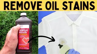 Get Oil Stains Out Of Clothes, Fabric Shirt After They Have Been Washed And Dried