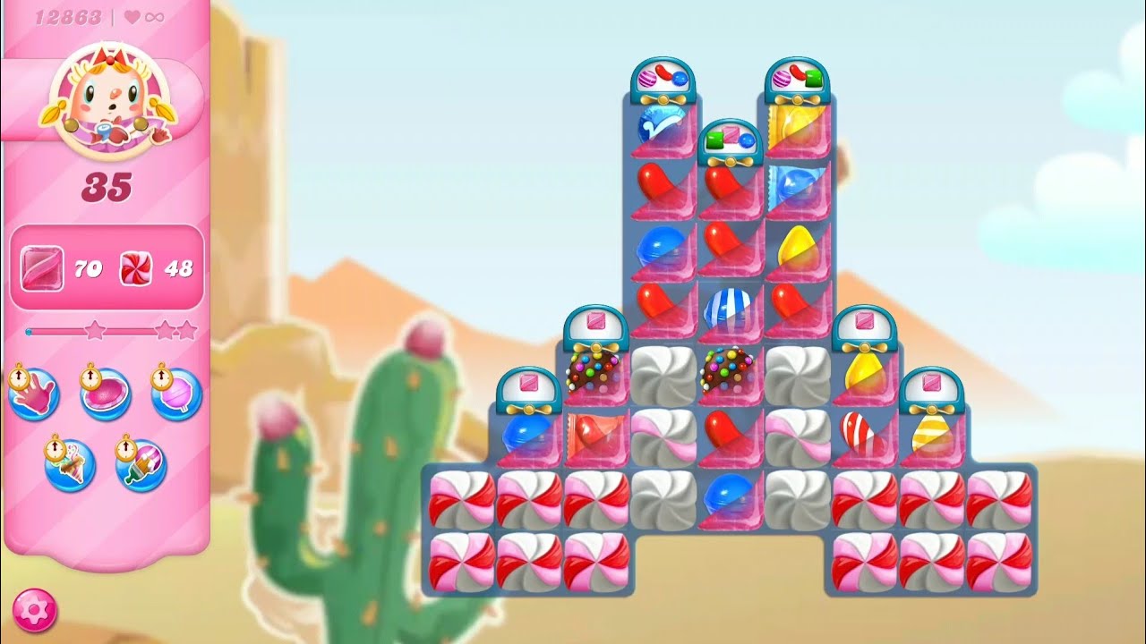 candy crush saga level 12863 | NEW LEVEL | how to use free switch