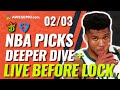 NBA DFS PICKS: DRAFTKINGS & FANDUEL LINEUPS & LATE NEWS | WEDNESDAY 2/3/21