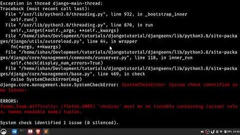 Django Tutorial | part 2 | Creating models with choice field