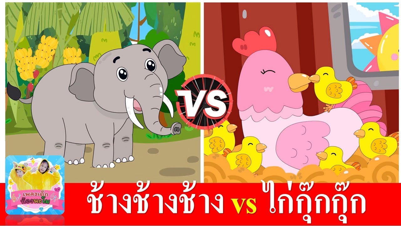 ช้างช้างช้าง vs ไก่กุ๊กกุ๊ก