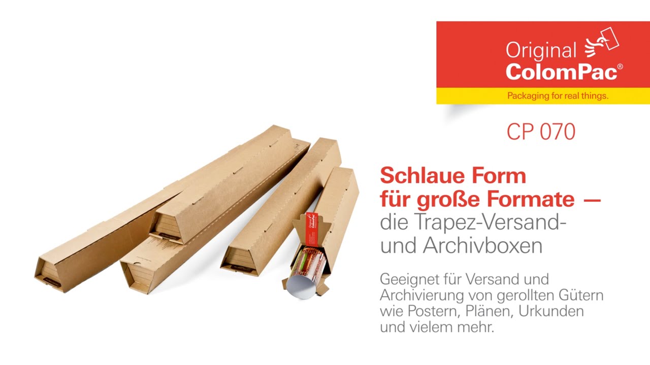 ColomPac® CP 070 Trapez-Versand- und Archivboxen - HD 1920 x 1080