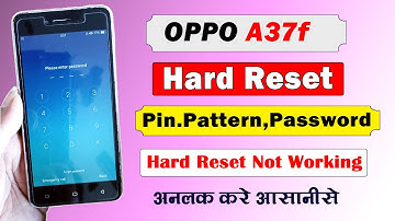 Oppo A37 Hard Reset | Oppo a37 pattern unlock wipe data not working | Oppo A37 ka Lock Kaise Tode