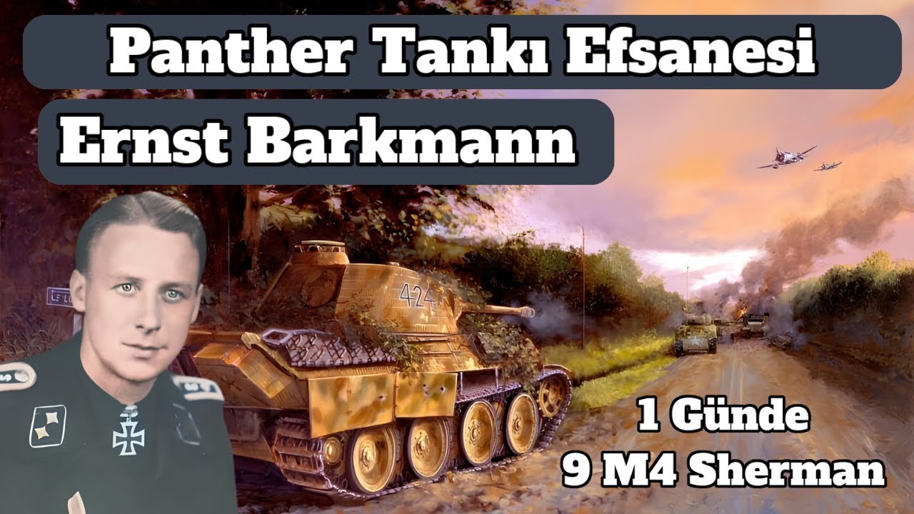 Erwin Bachmann 20 Shermans gegen 2 Panther Panzer, 8 Shermans werden vernichtet 12 erbeutet - Doku