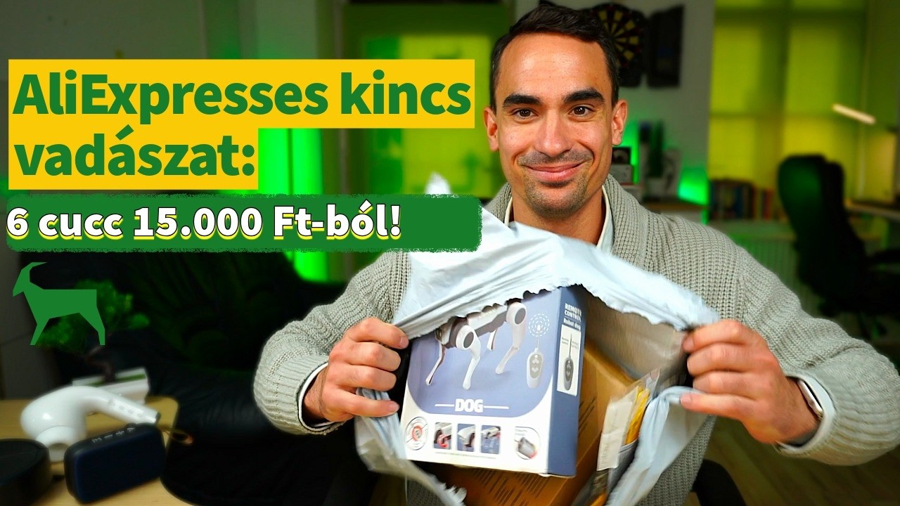 15 000 Ft-ból 6 TECH CUCC?! 😱 AliExpress kincskeresés – drón, mini telefon, “luxus” óra!