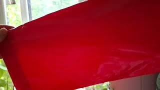 Plastico 'Get Wet' Glossy Red PVC Raincoat 