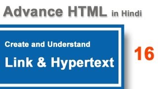 Create link to another page or media using anchor tag  in HTML in Hindi