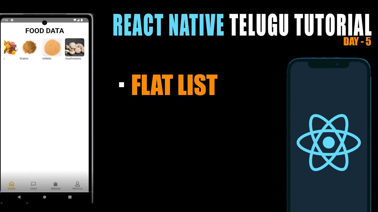 React Native FlatList in Telugu || #reactnative #frontend - YouTube