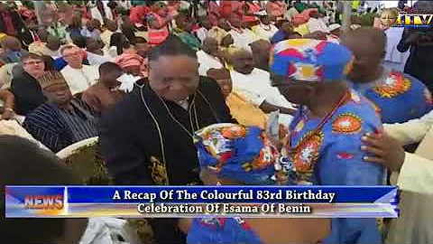 A Recap Of The Colourful 83rd Birthday Celebration Of The Esama Of Benin