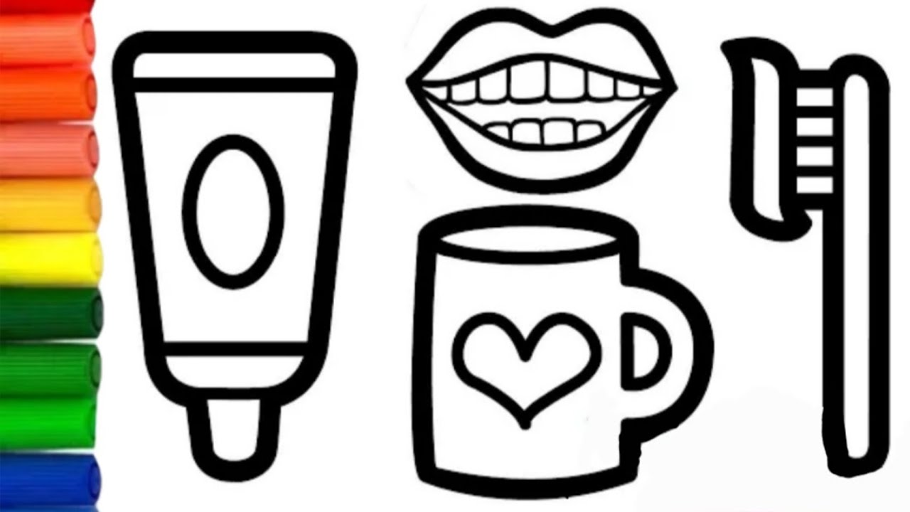 How To Draw Tooth Brush Your Teeth Tools For Kids Bolalar Uchun Og iz how-to-draw-tooth-brush-your-teeth-tools-for-kids-bolalar-uchun-og-iz