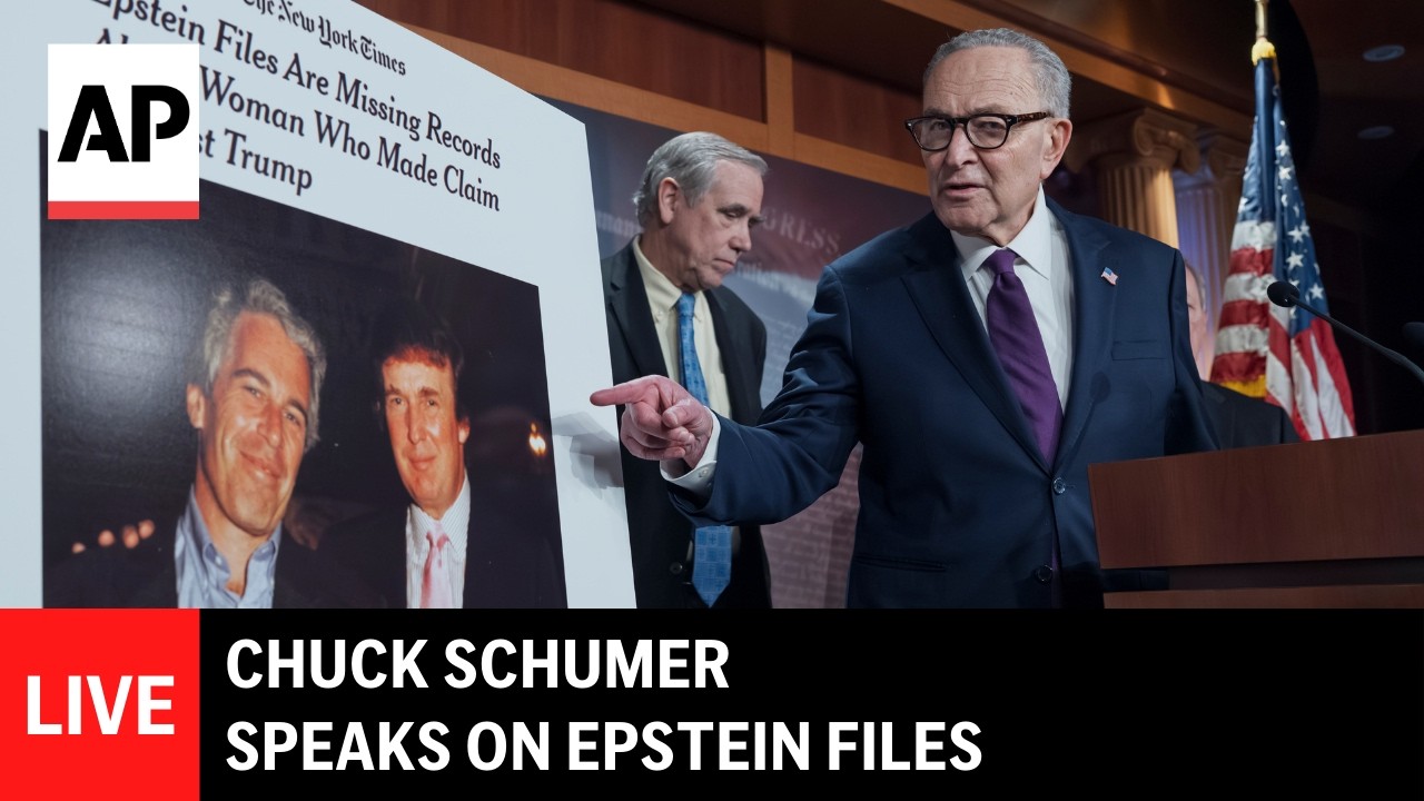 LIVE: Chuck Schumer holds a press conference on Epstein files