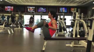 How to Do Knee Ups on Bench