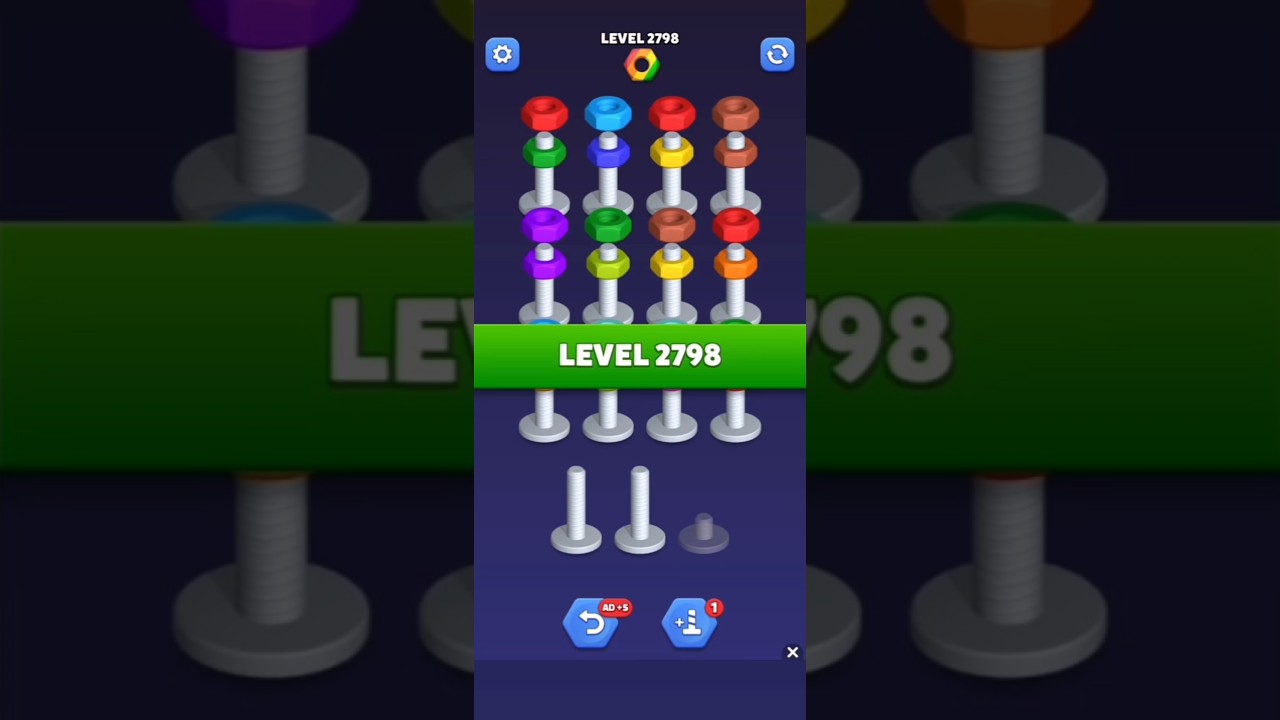 Nut Sort Level 2798 - Color Puzzle Game by Kiwi Fun 