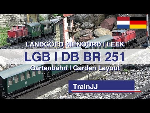 LGB Gartenbahn - Garden Layout | DB Diesel lok | DB BR 251 902-3 | Nienoord Leek - Netherlands | 4K
