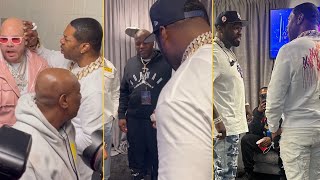 50 Cent Reunited With Fat Joe, Busta Rhymes And Remy Ma At Backstage After The Show In NYC