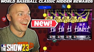 ALL HIDDEN REWARDS FOR THE WORLD BASEBALL CLASSIC CONQUEST MAP! MLB THE SHOW 23!