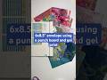 DIY envelope with a gel print. #gelliprinting #gelprinting #diyenvelopes #wermakers