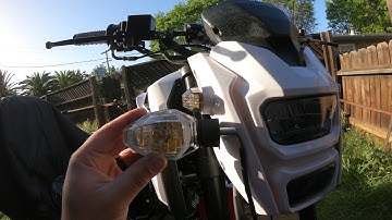 Installing flush mount turnsignal  on (Grom Clone)