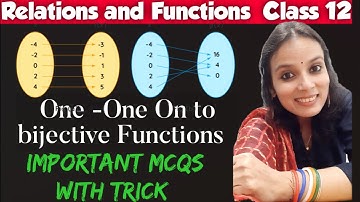 Class 12 Maths MCQ | Relations And Functions MCQ | Bijective Functions | Injective,Surjective Trick