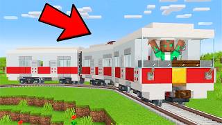 Construí Un TREN Para SOBREVIVIR en Minecraft!