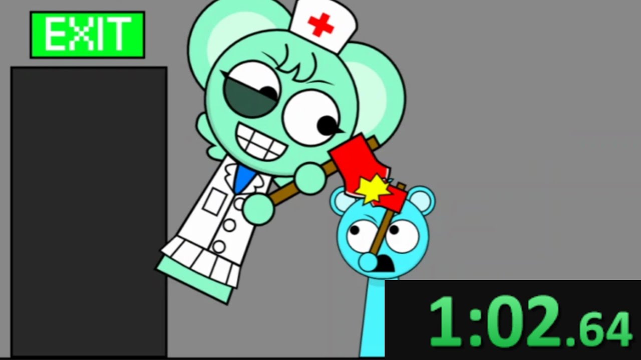Let's SPEEDRUN MochiMochz's HORROR Game NEW UPDATE!! [Sprunki: Escape from Hospital]