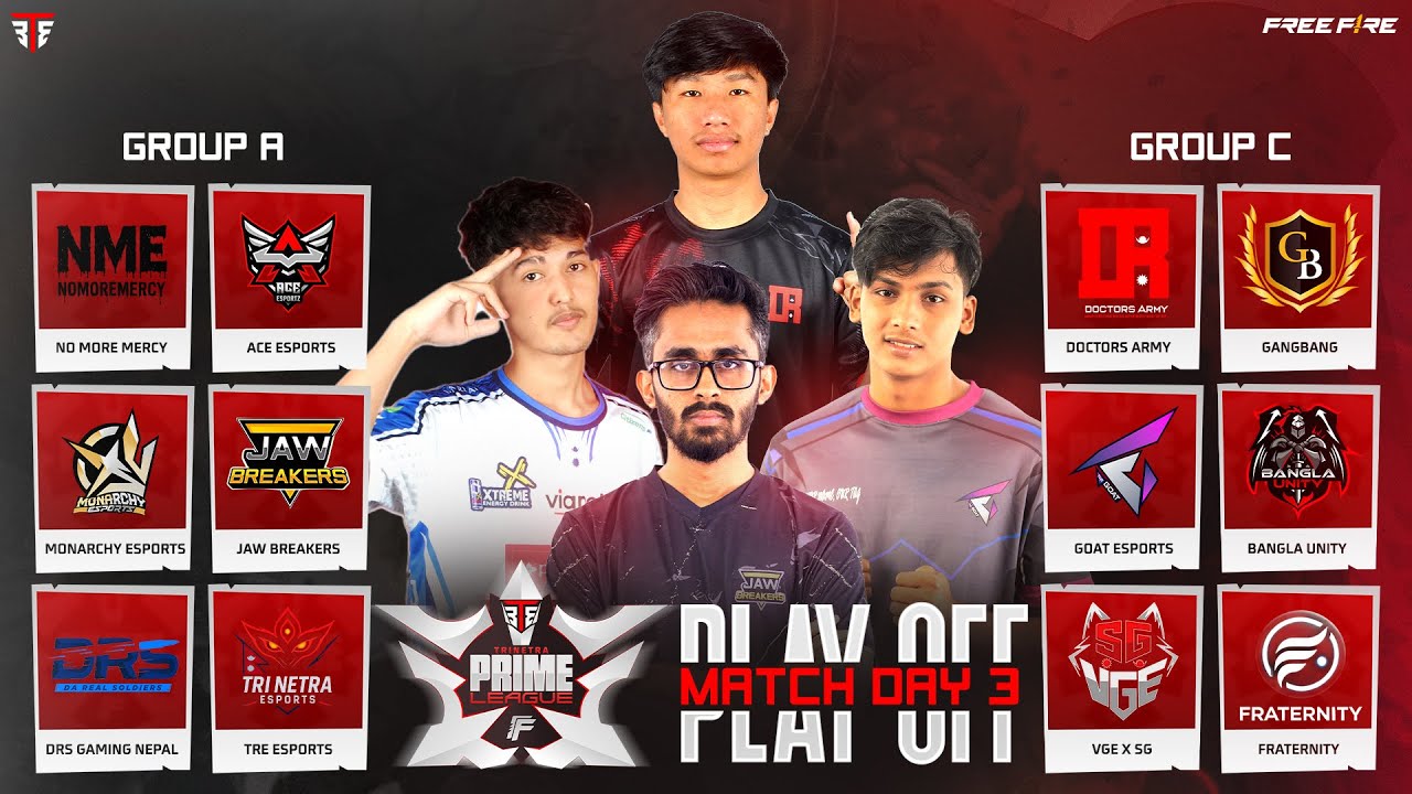 [ 🔴LIVE ] TRE PRIME LEAGUE || PLAY-OFFS • DAY 3 - A x C ft@DRSGAMING 