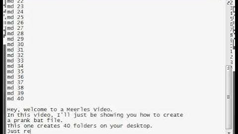 Coding How to: Create folders prank.