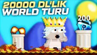 20.000 DL' LİK WORLD TURU ! OWNER A SORDUK! #Growtopia