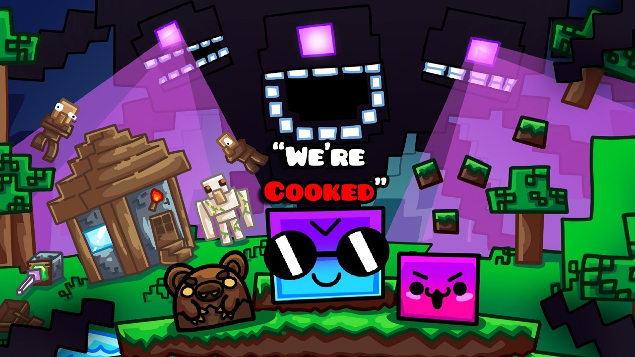 3 GD Pros Vs. Minecraft's HARDEST Boss!