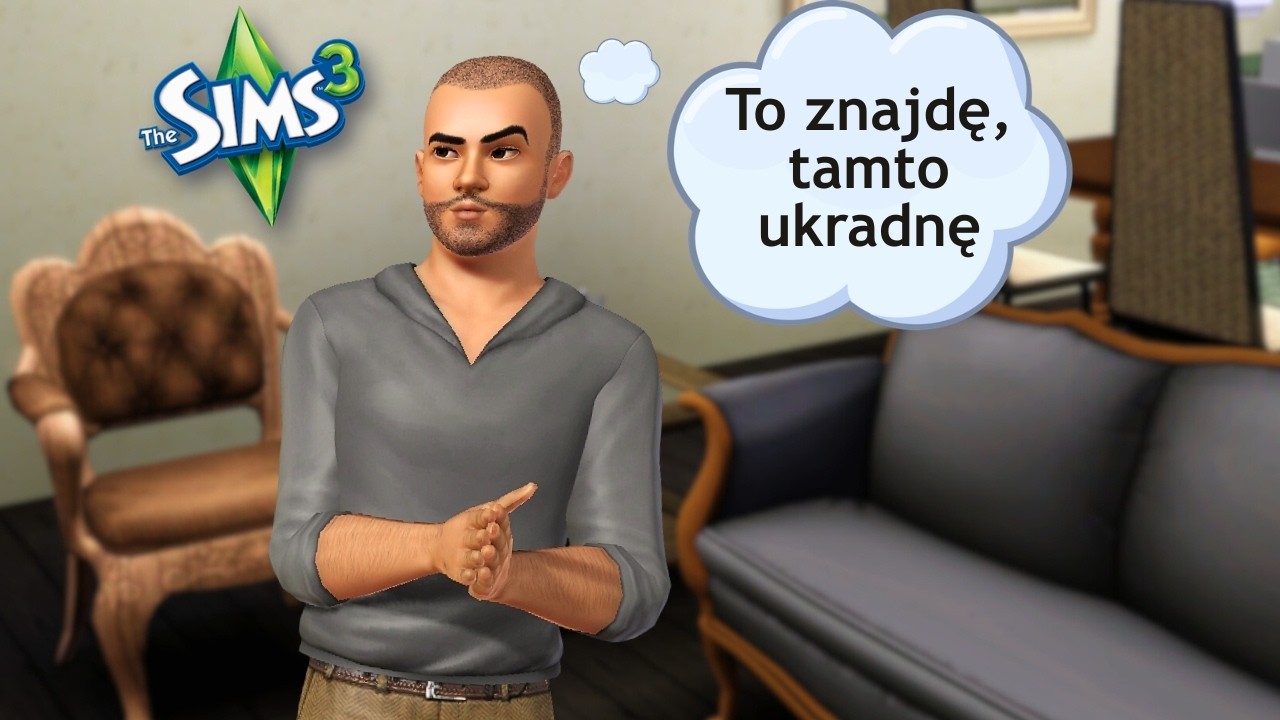 Próbuję umeblować dom w Sims 3 nie wydając ani grosza