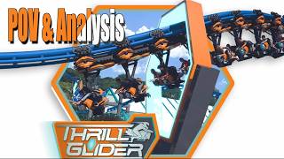 Six Flags Magic Mountain Brand New -- Thrill Glider -- POV & Analysis