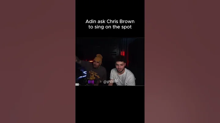 Chris Brown got notes though #chrisbrown #adinross #shorts