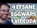 4 EFSANE EGGWARS 1 VİDEODA (süper oyunlar) | Minecraft Egg Wars