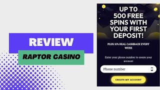 Raptor Casino recension - Spela de hetaste casinospelen online!
