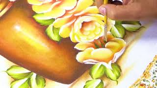 Aprenda A Pintar Rosas Em Tecido