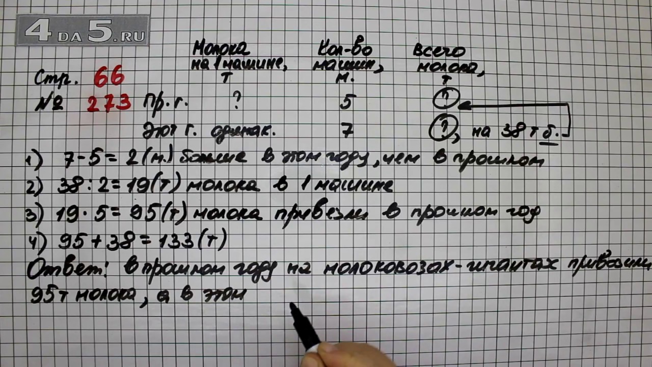 Страница 61 номер 1 математика учебник. Математика 4 класс номер 273. Математика 4 класс 2 часть учебник номер 273. Математика 4 класс задача 273. Математика 4 класс 2 часть стр 66 номер 273.