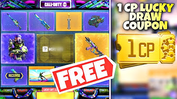 GET FREE 1 CP LUCKY DRAW COUPON AND GET LEGENDARY EPIC REWARDS FROM NEON PAINT LUCKY DRAW COD MOBILE