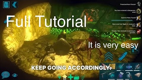 Ark Mobile||Swamp Cave+explorer notes how to run the swamp cave(spider),full instructions.