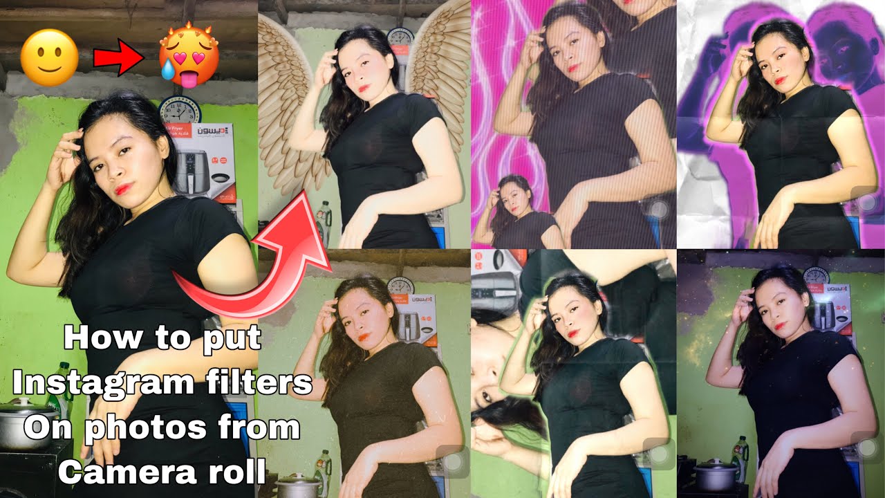 How to put instagram filters on photos from camera roll