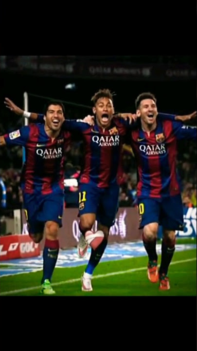MSN TRIO🔥= Messi, Suarez and Neymar⚽️ #football #shorts #barcelona