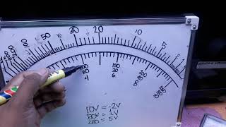 how to read voltage on analog multi tester