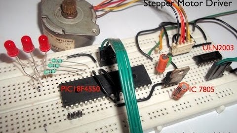 Stepper Motor controller using PIC18F4550 Microcontroller