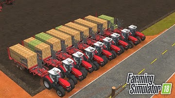 Stock Full of Bale Storage in Farming Simulator 18 | Timelapse #skullgaming