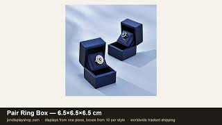 Paar-Ringbox für den Einzelhandel – Etui für Einzel- und Doppelringe, ideal für Hochzeitsanträge video