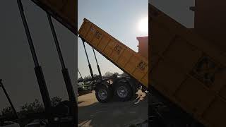 unloading "Double Stack" roll off dumpsters
