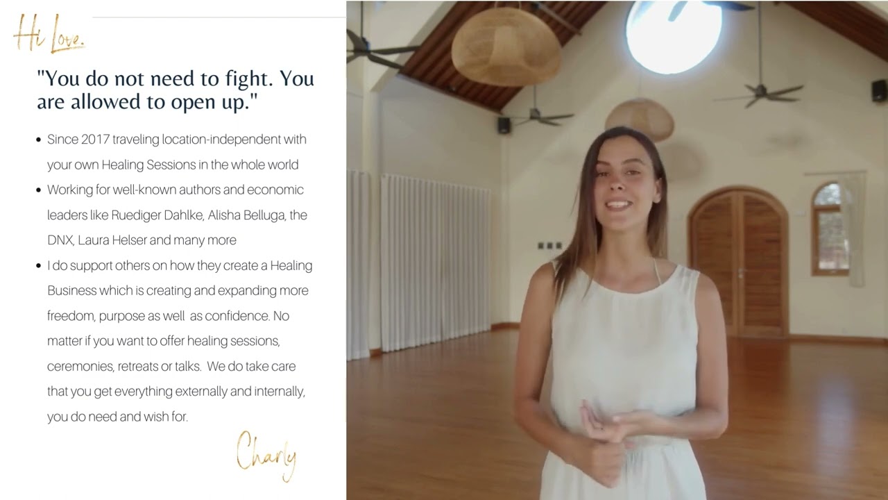 About me • Charlotte, founder of the Institute of Healing Arts