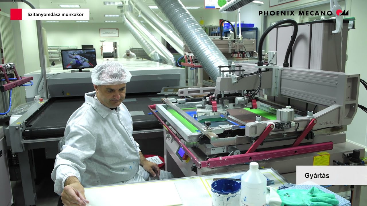 Szitanyomda részleg / Siebdruck / Screen printing