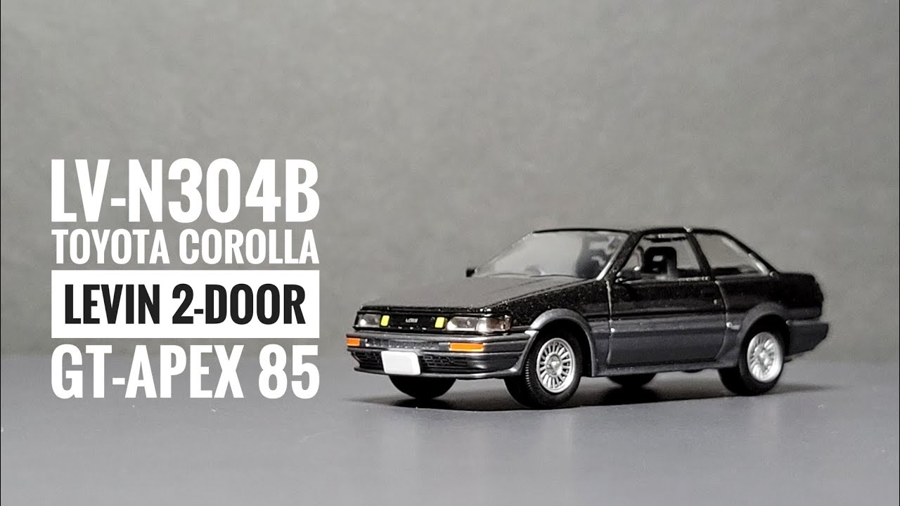 LV-N304b トヨタ カローラレビン 2ドア GT-APEX 85年式（黒／グレー