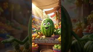 🍉 Tarbooz Ke Amazing Fayde! | Healthy Summer Fruit Hindi Animation ✨#Tarbooz #Watermelon